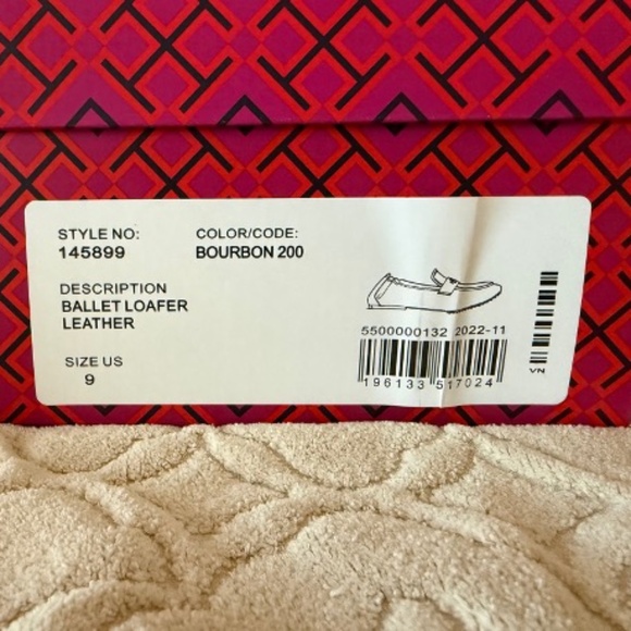 Tory Burch Leather Ballet Loafer, Bourbon, Barely Worn - Picture 7 of 8
